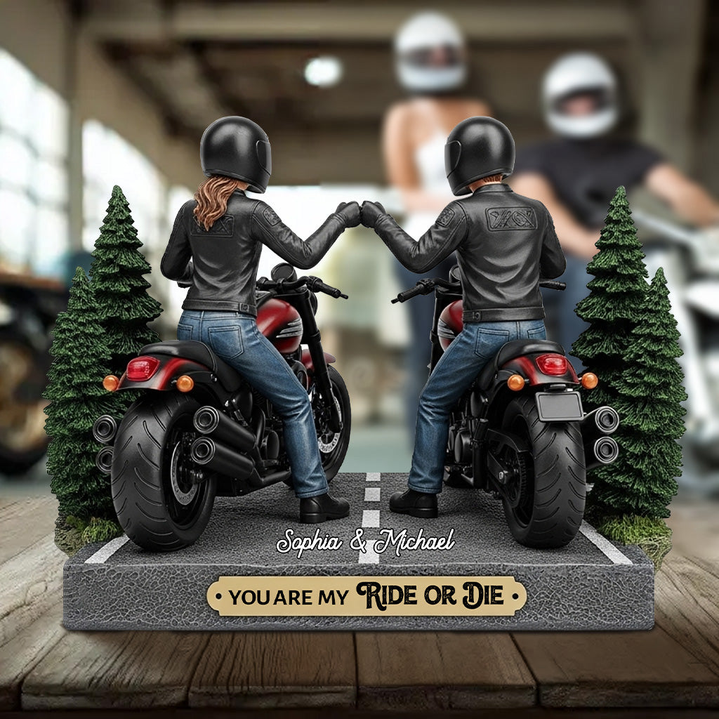 You Are My Ride Or Die - Personalized Biker Custom Shaped Acrylic Plaque