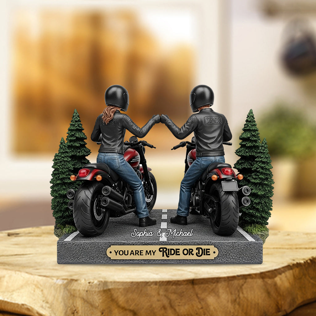 You Are My Ride Or Die - Personalized Biker Custom Shaped Acrylic Plaque