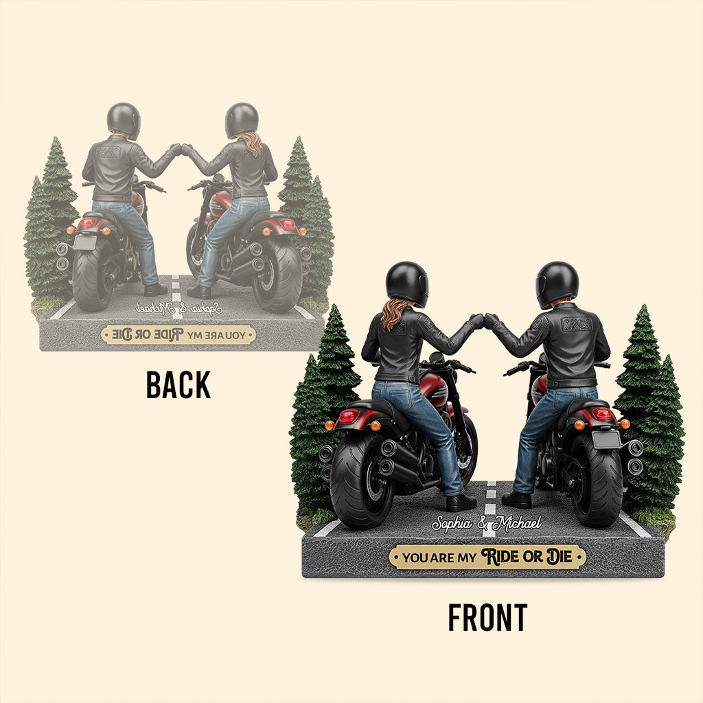 You Are My Ride Or Die - Personalized Biker Custom Shaped Acrylic Plaque