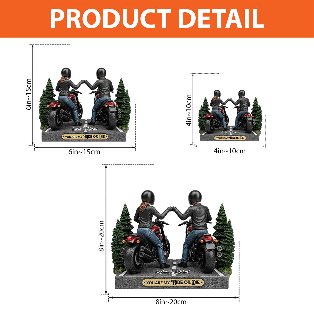 You Are My Ride Or Die - Personalized Biker Custom Shaped Acrylic Plaque