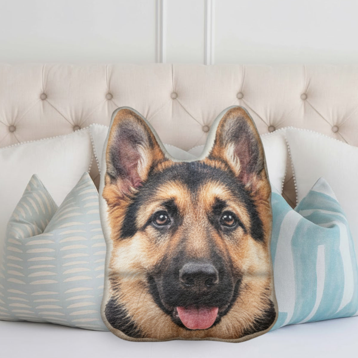 Your Dog's Face - Personalized Dog Faux Fur Shaped Pillow