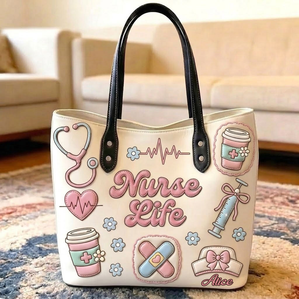 Nurse Life - Personalisierte Krankenschwester Tragetasche