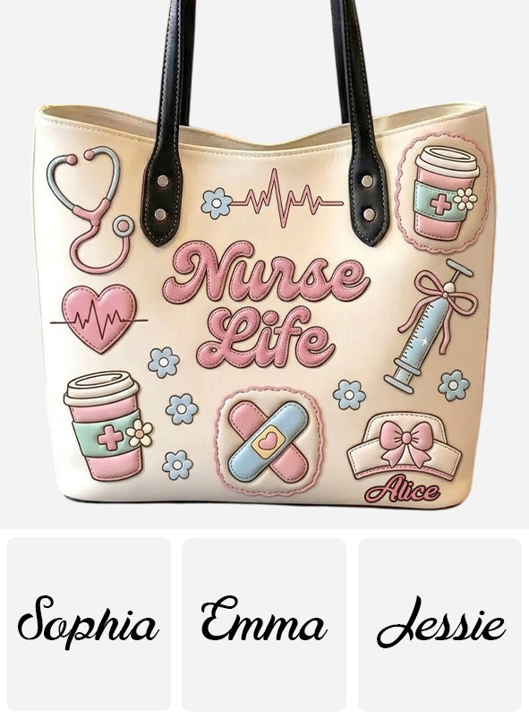 Nurse Life - Personalisierte Krankenschwester Tragetasche