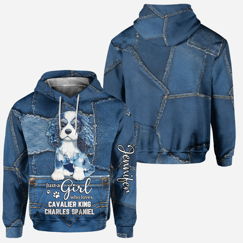Love Cavalier King Charles Spaniel - Personalized Dog Hoodie and Leggings