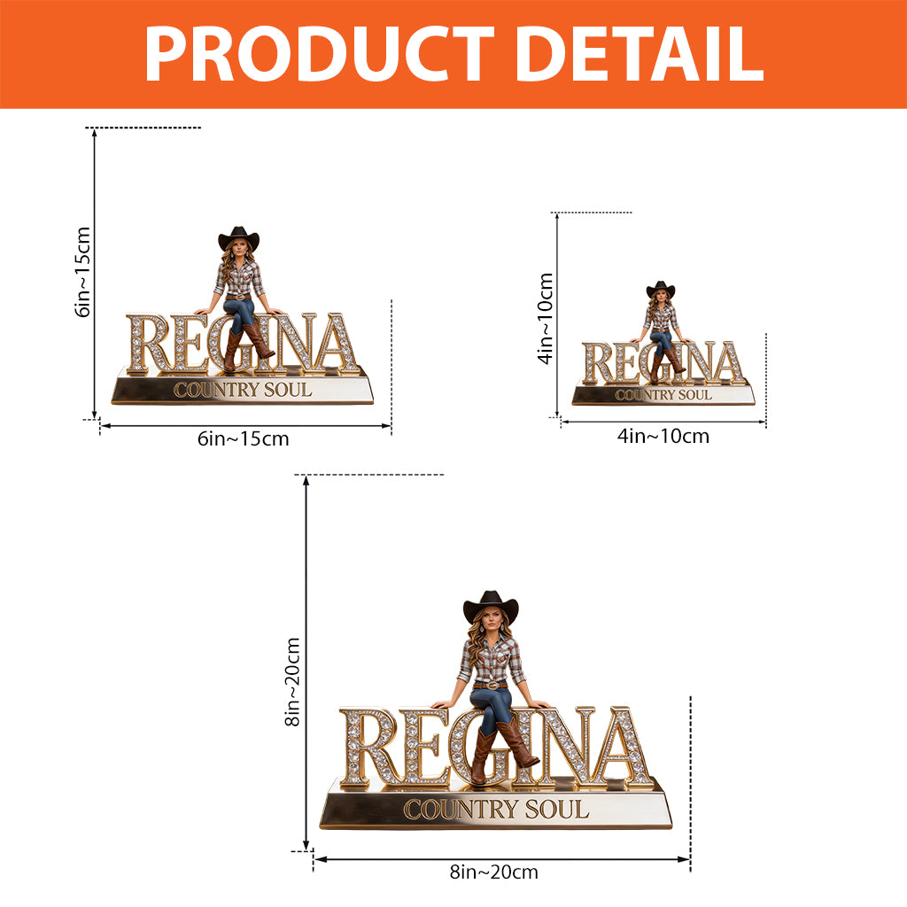 Custom Any Photo - Personalized Cowgirl Custom Shaped Acrylic Plaque