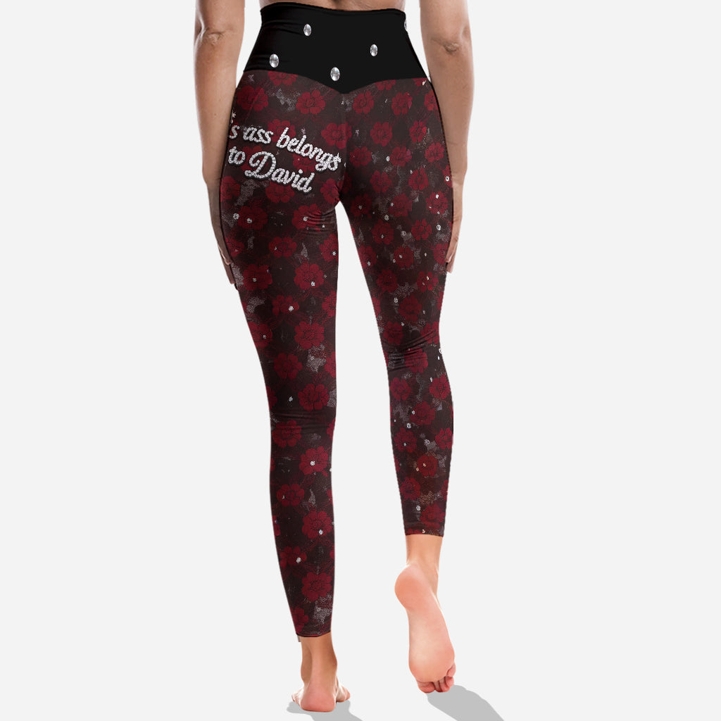 This As* Belongs To - Personalized Couple Leggings