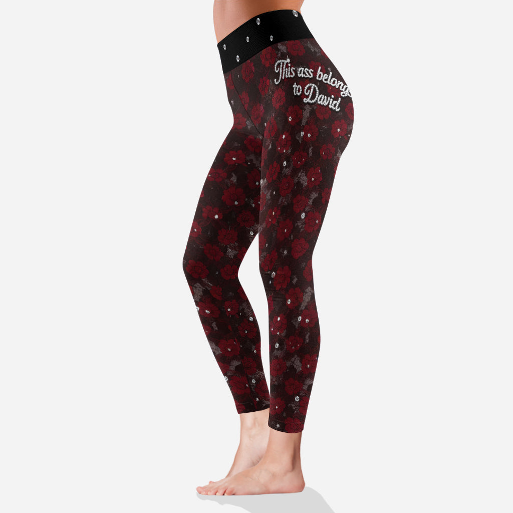 This As* Belongs To - Personalized Couple Leggings