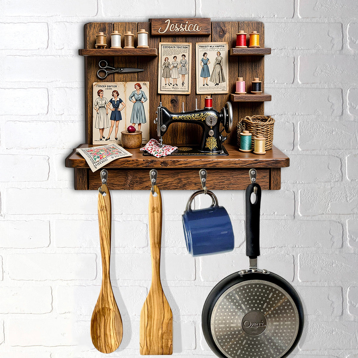 Passionnée de couture - Porte-manteau de couture personnalisé et sur mesure