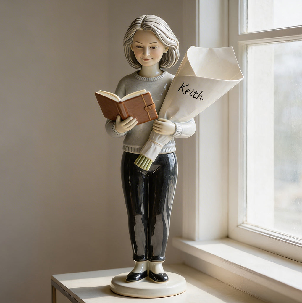 Bücherliebe - Personalisierter Buch-Acryltopf