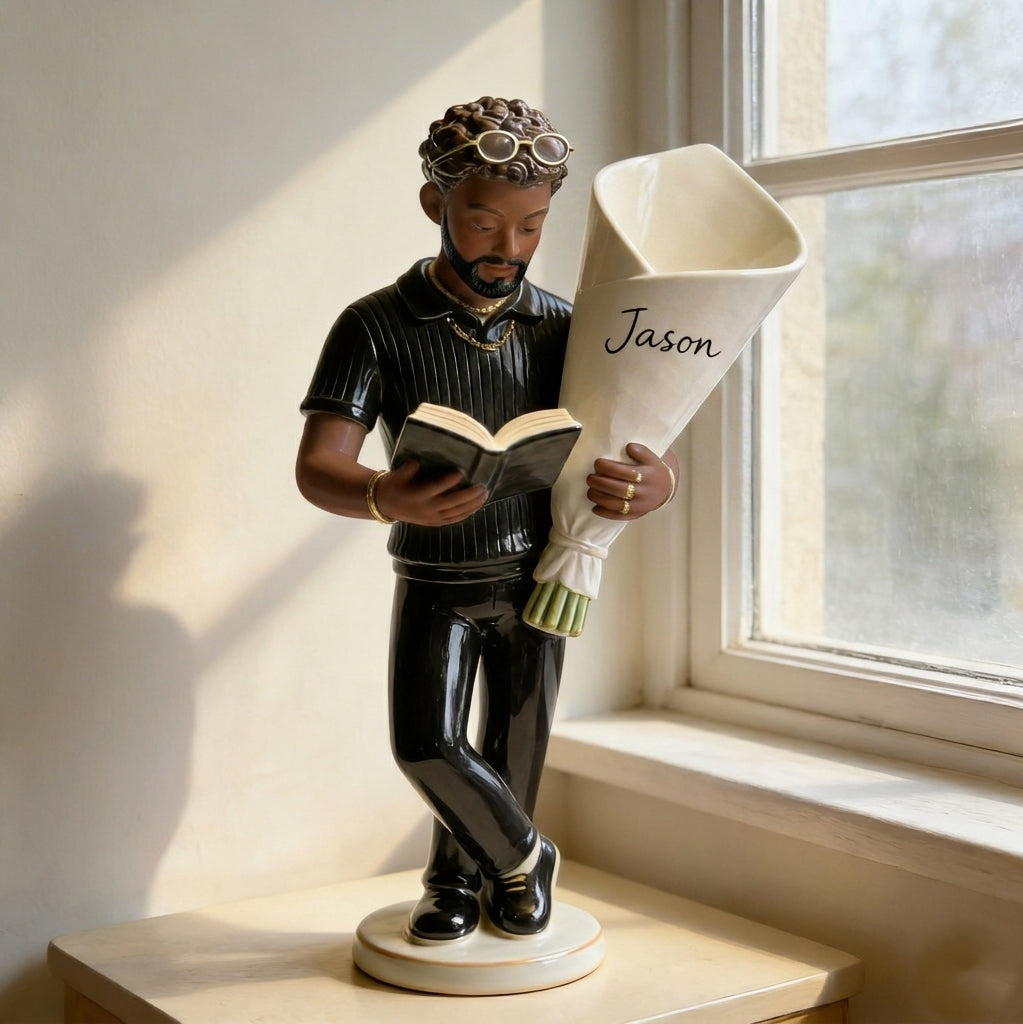Bücherliebe - Personalisierter Buch-Acryltopf
