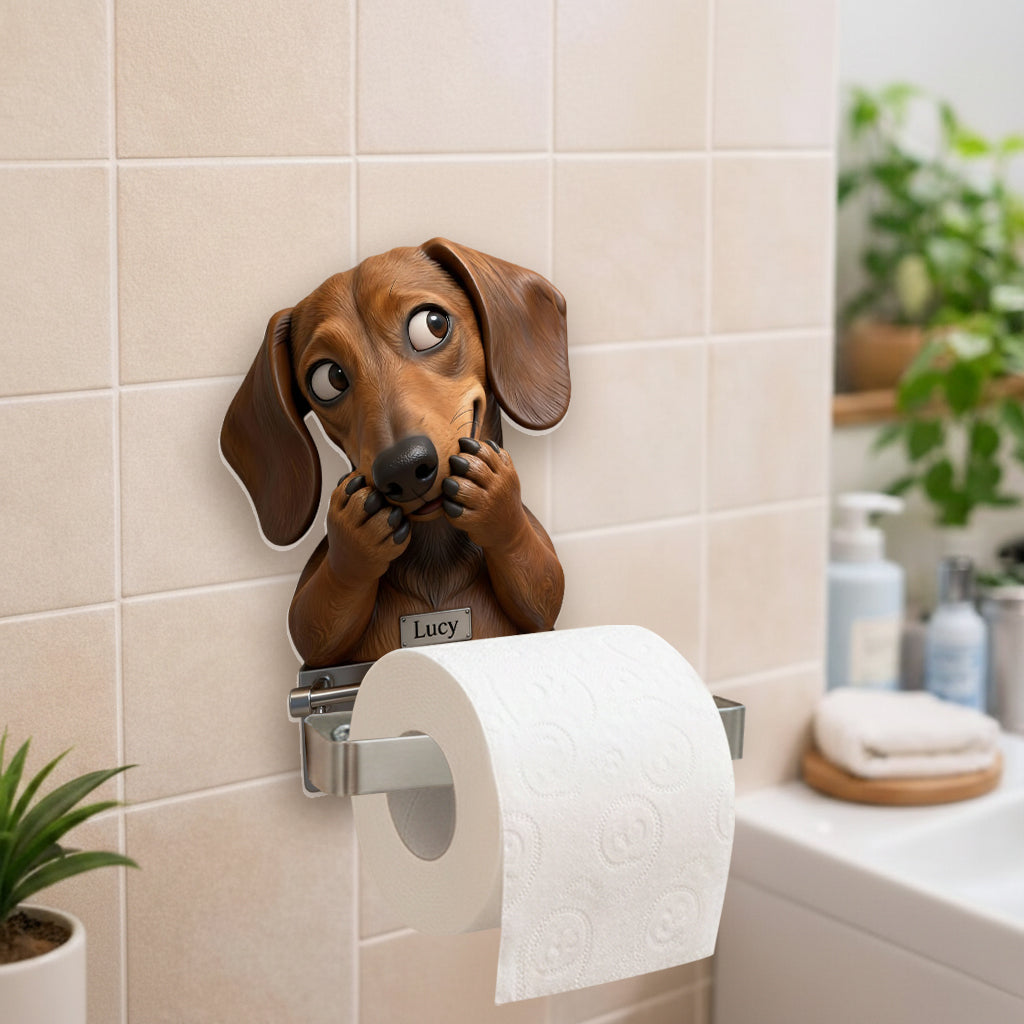 Custom Any Photo - Personalized Dog Toilet Paper Holder