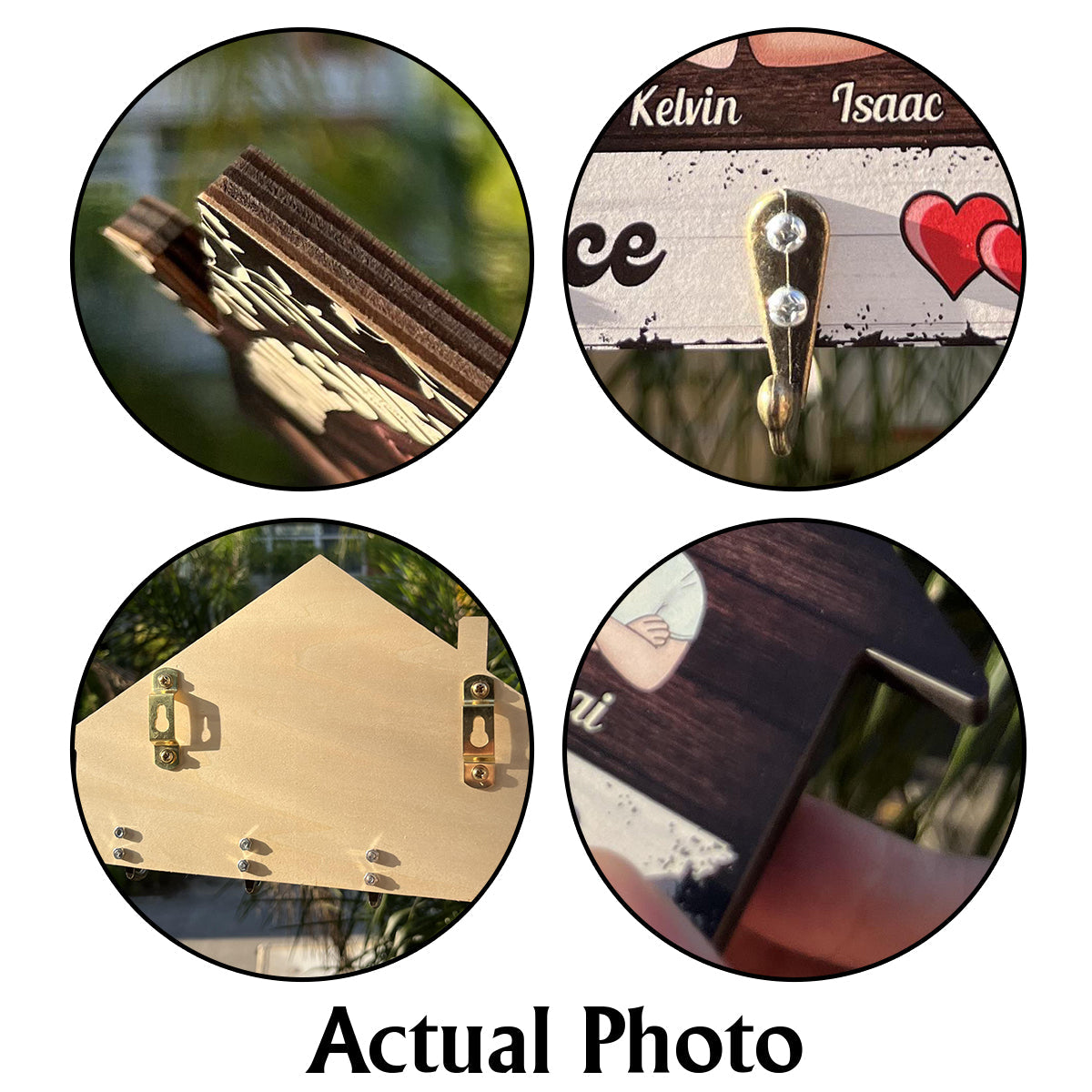 God Bless This Home - Personalized Christian Custom Shaped Key Rack