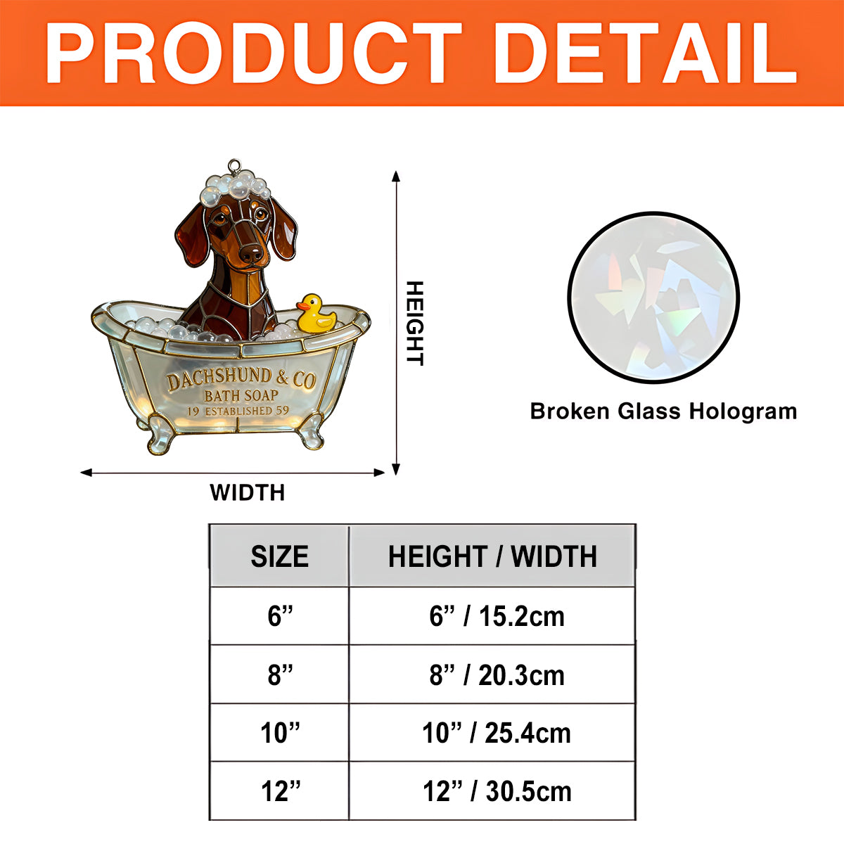 Wash Your Paws Pet & Co Bath Soap - Personalized Dog Hologram Window Hanging Suncatcher