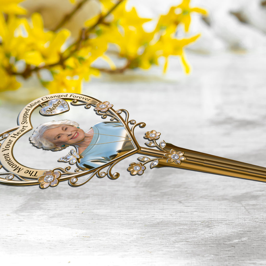 The Moment Your Heart Stopped - Personalized Memorial Acrylic Garden Sign/ Acrylic Plaque Sign