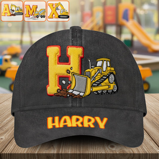 Alphabet Construction Vehicles - Personalized Kid Classic Cap