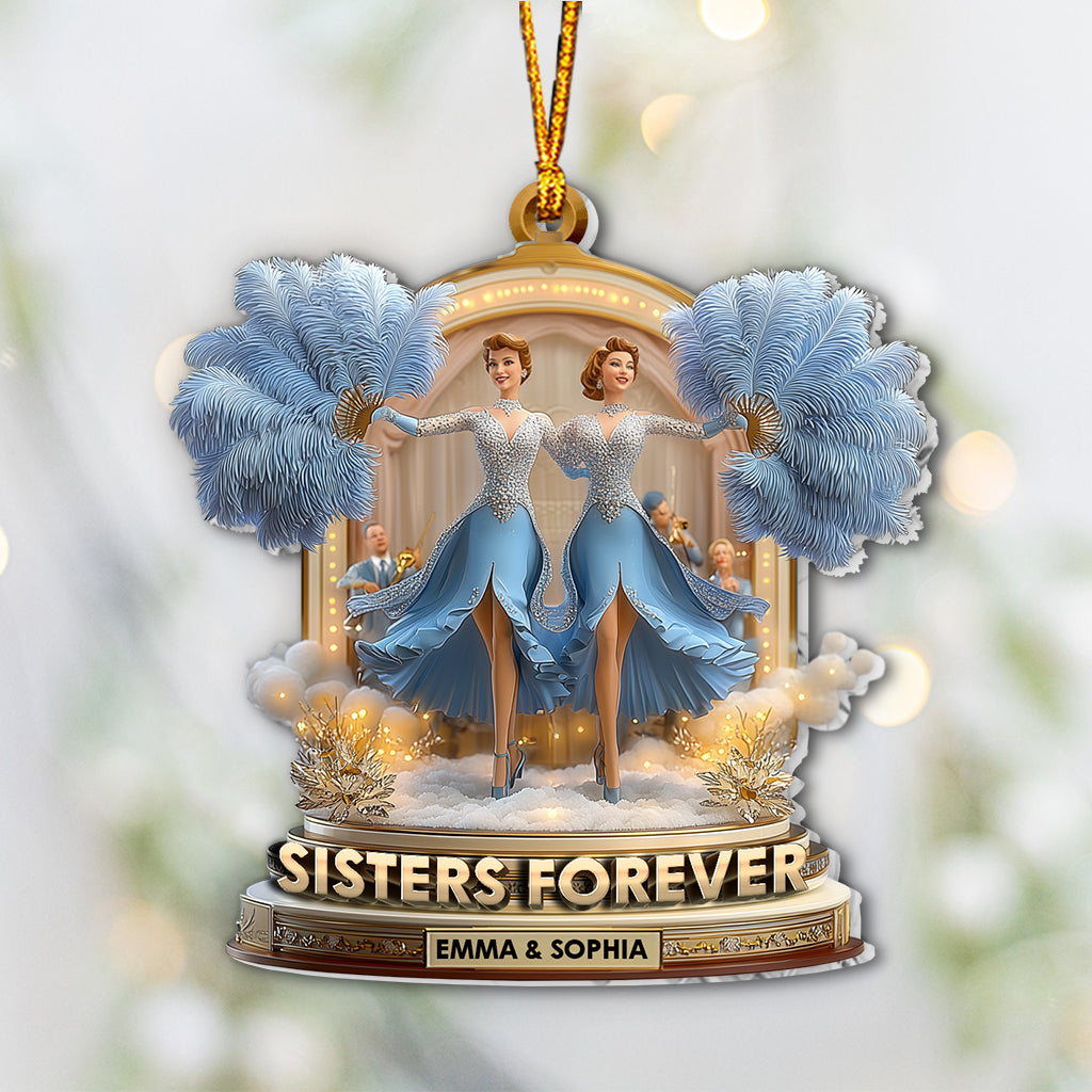 Sisters Forever - Personalized Sibling Ornament