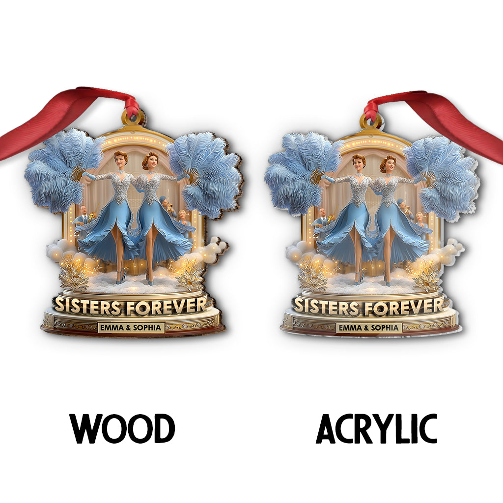 Sisters Forever - Personalized Sibling Ornament