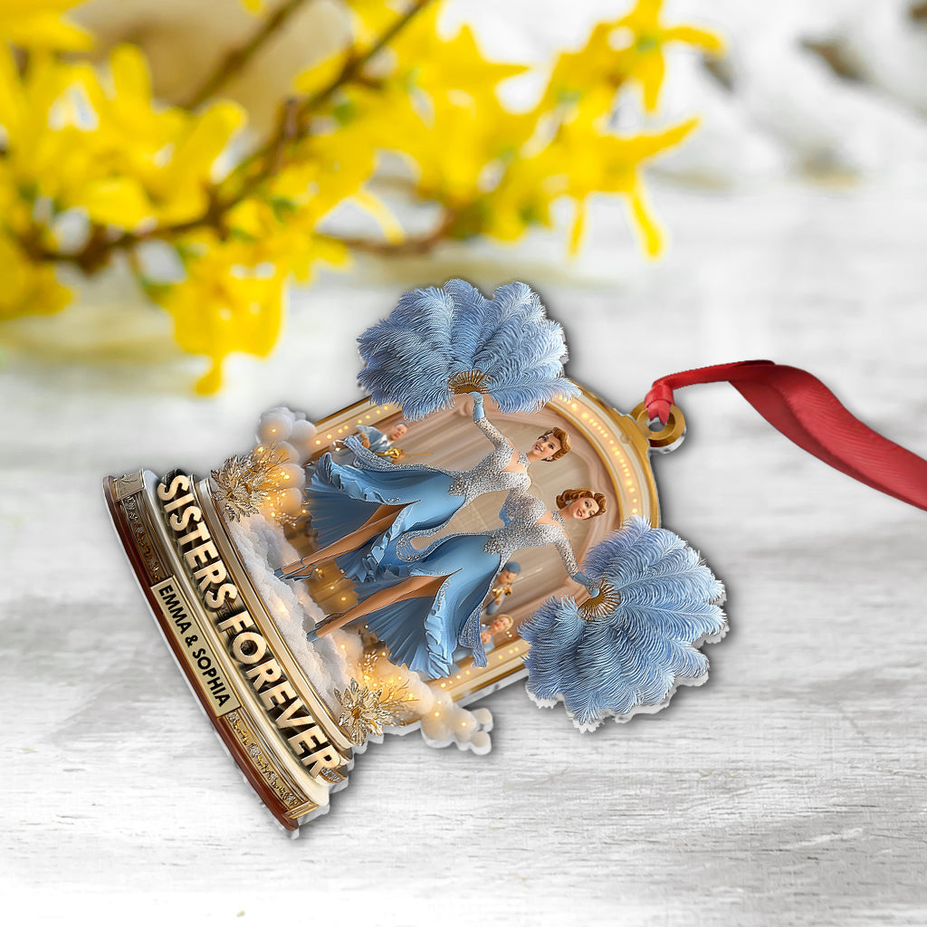 Sisters Forever - Personalized Sibling Ornament