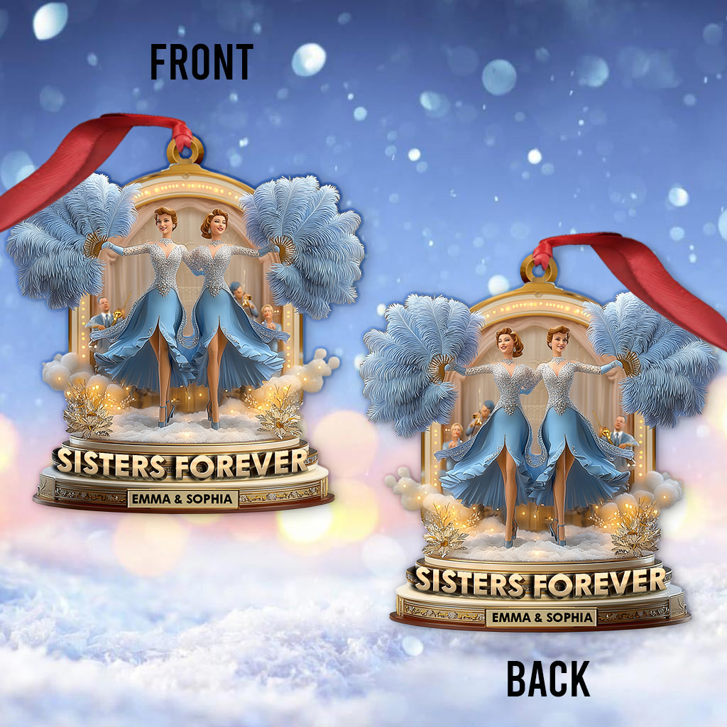 Sisters Forever - Personalized Sibling Ornament