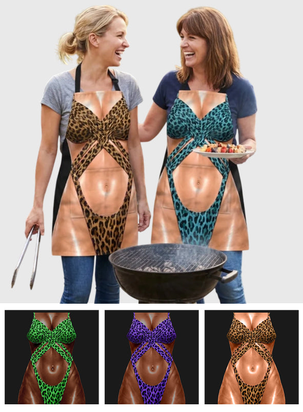 Cadeau Amusant Femme - Cadeaux d'Anniversaire Personnalisés pour Épouse, Petite Amie, Maman, Sœur, Meilleure Amie,.. - Tablier de Grillade Personnalisé avec Poches