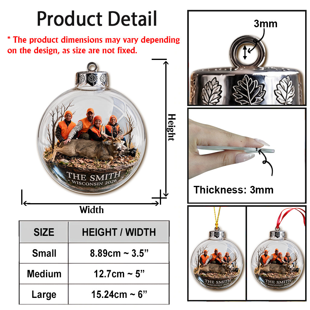 Custom Photo Hunter - Personalized Hunting Ornament
