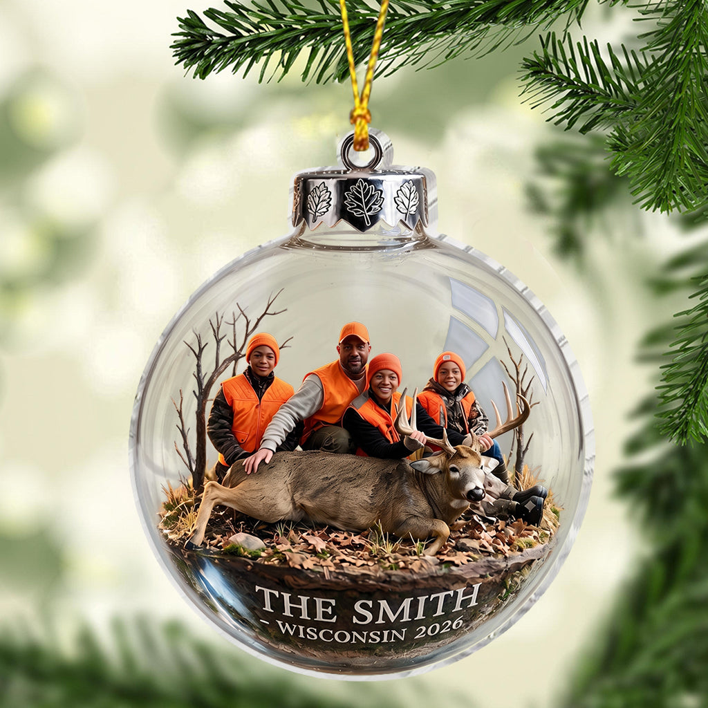 Custom Photo Hunter - Personalized Hunting Ornament