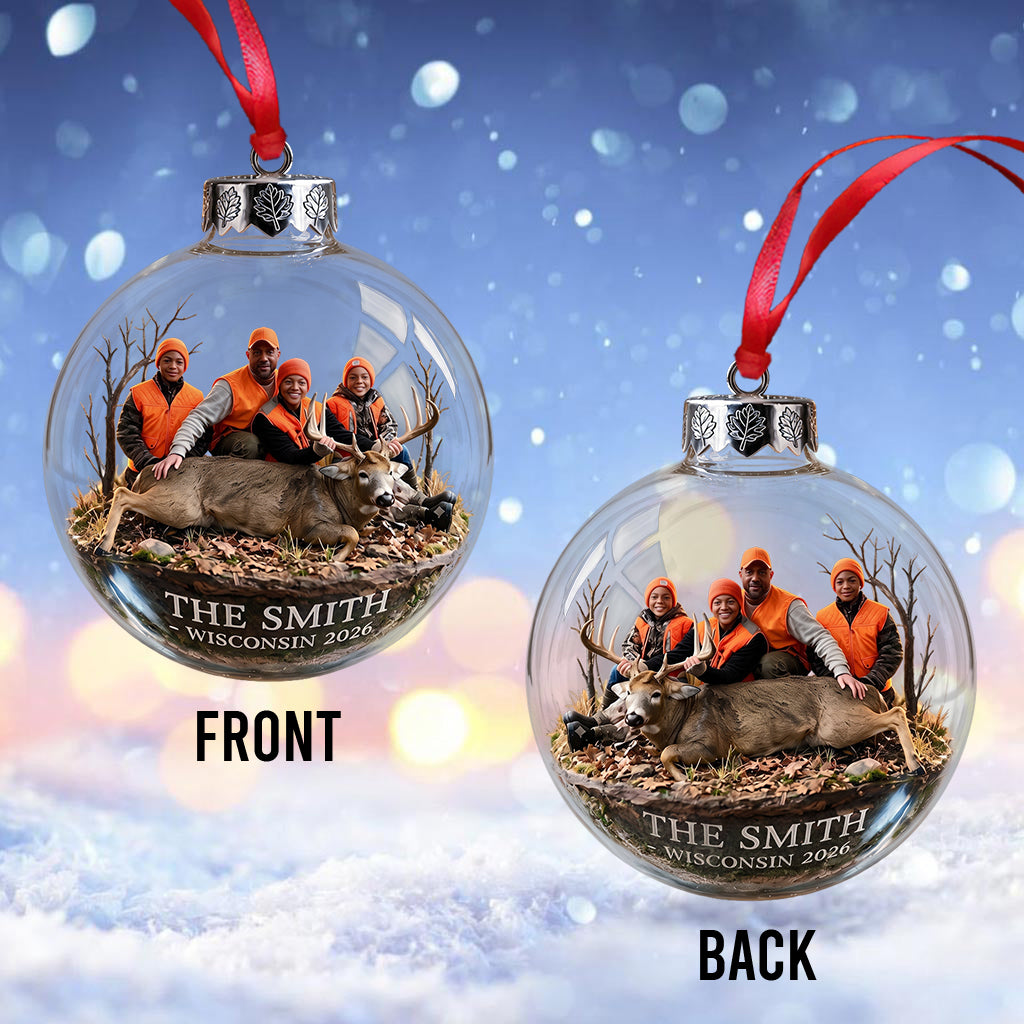 Custom Photo Hunter - Personalized Hunting Ornament