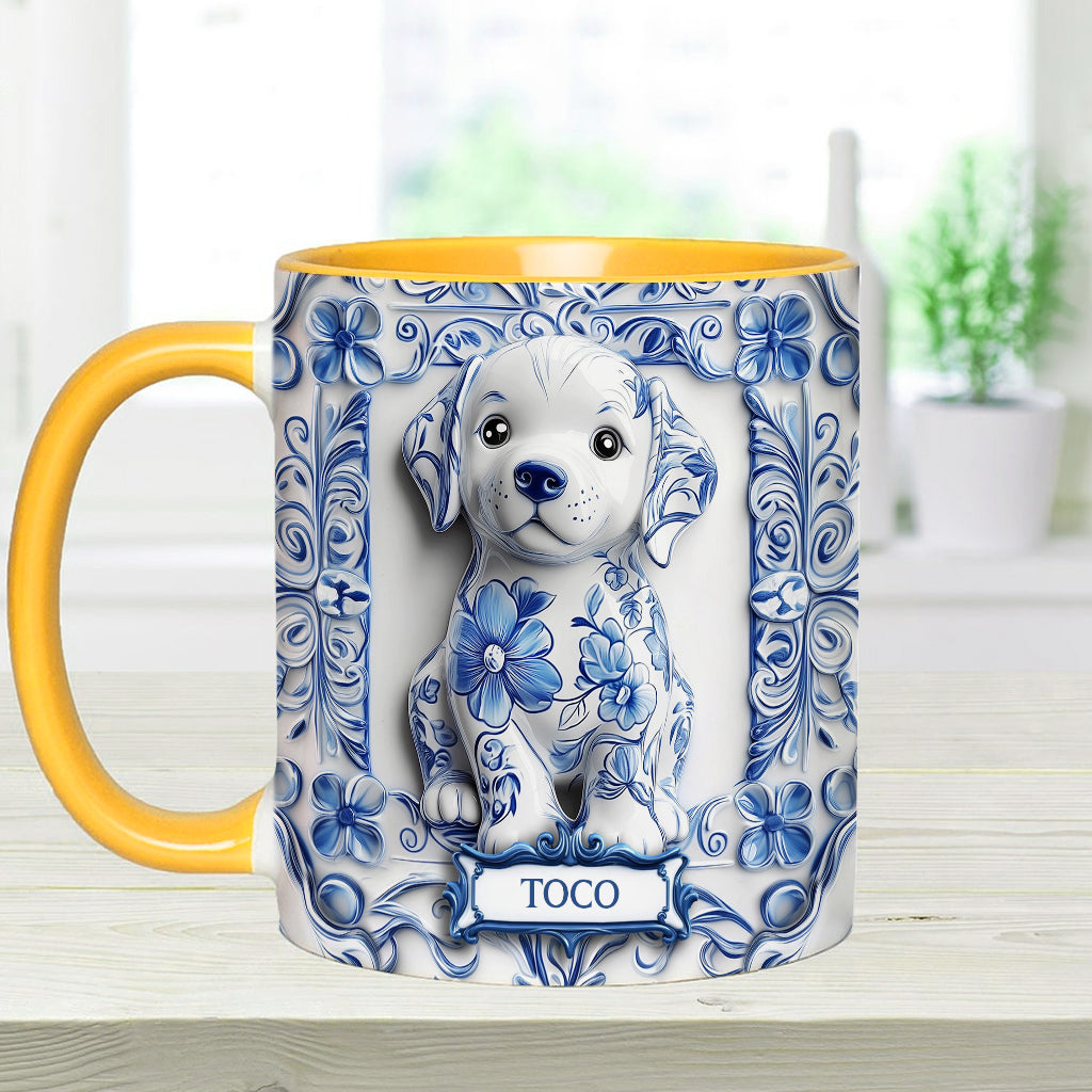 Niedlicher Labrador Retriever – personalisierte Tasse mit Hundemotiv