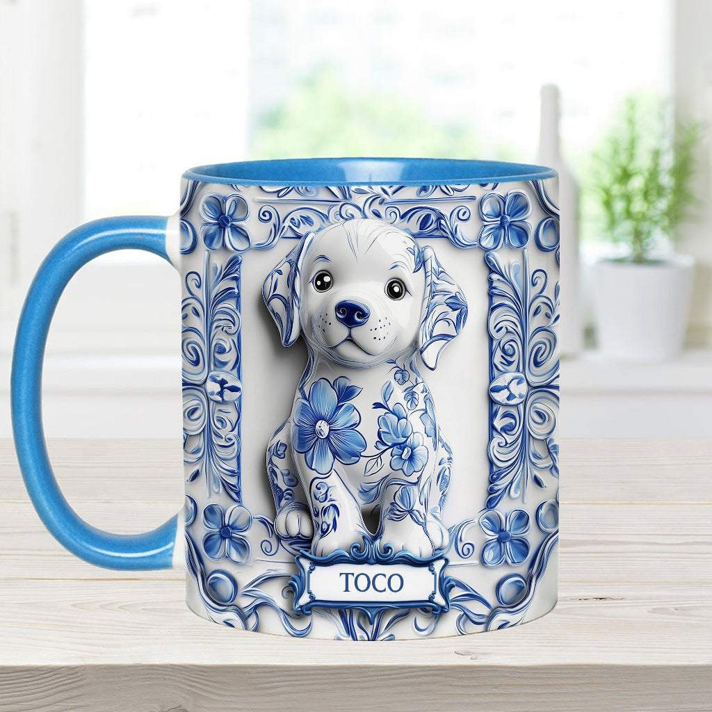 Niedlicher Labrador Retriever – personalisierte Tasse mit Hundemotiv