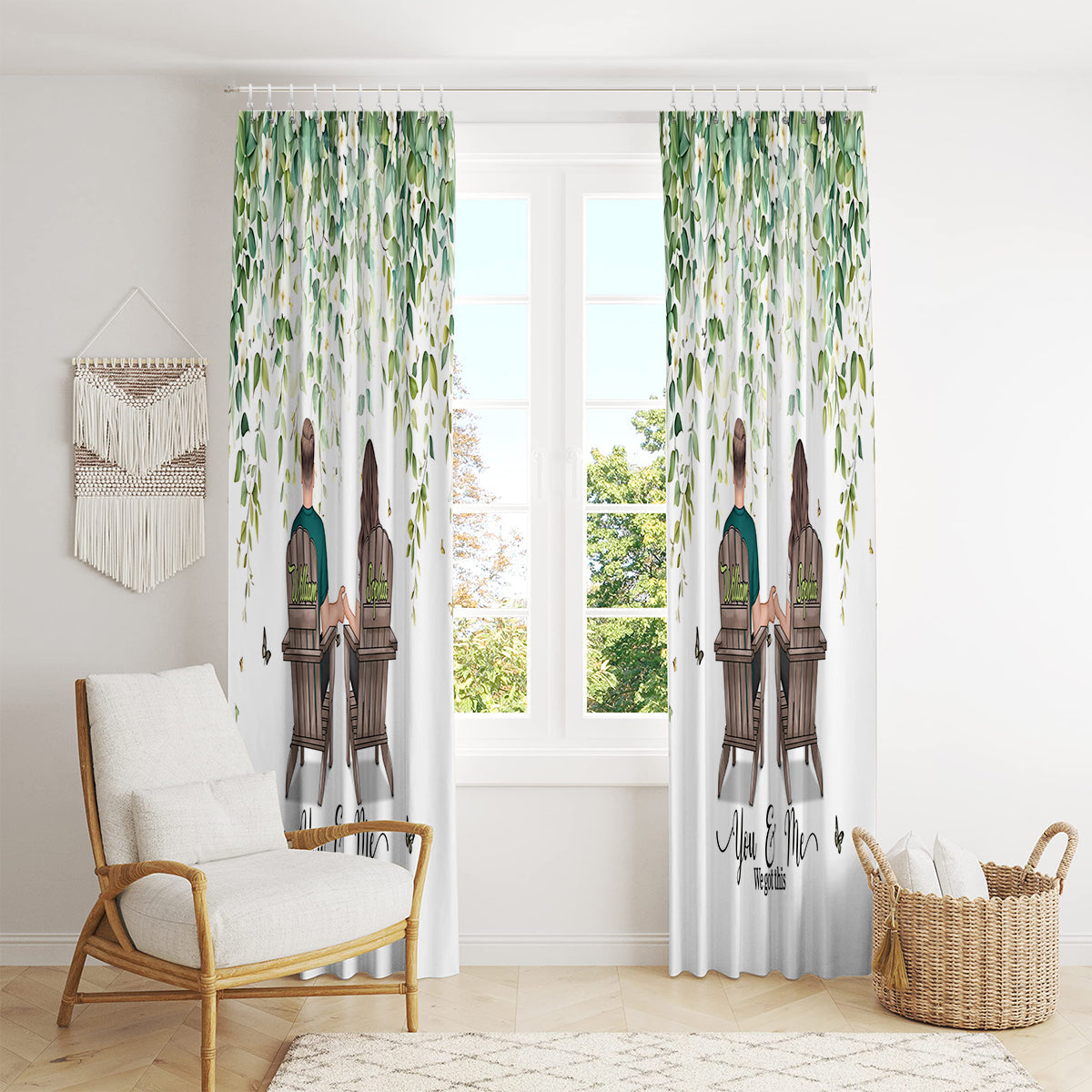 You & Me We Got This - Personalized Couple Blackout Window Curtain/ Drapes Set