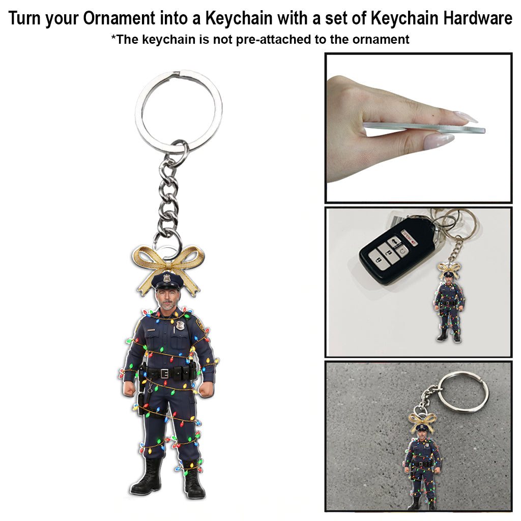 The Holiday's Protecter - Personalized Police Officer Ornament