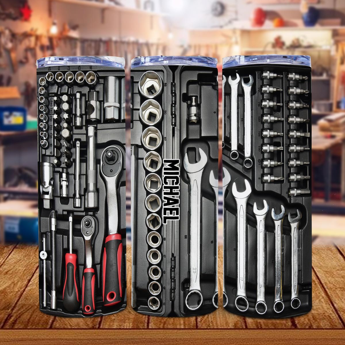 Tool Box - Personalized Father Skinny Tumbler