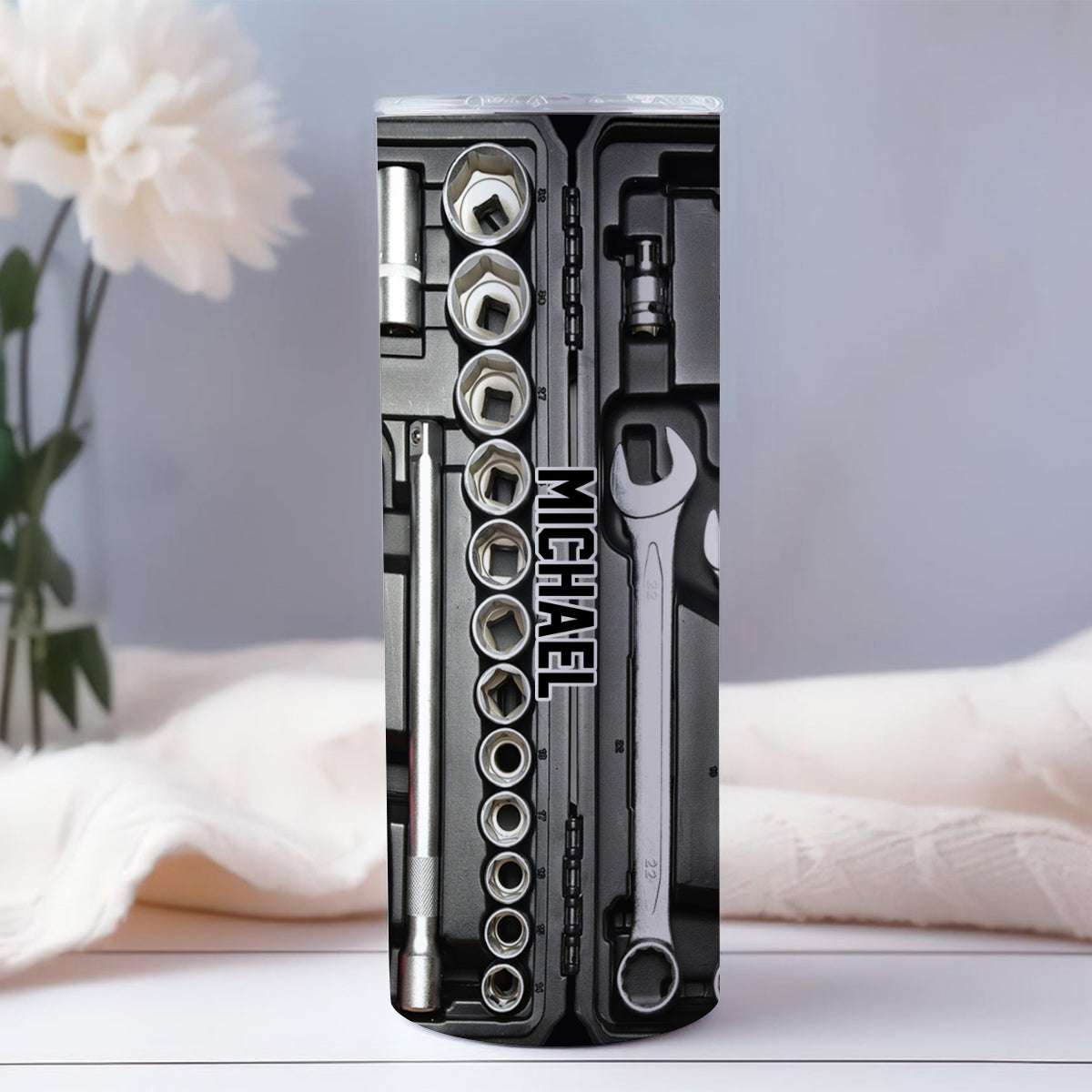 Tool Box - Personalized Father Skinny Tumbler