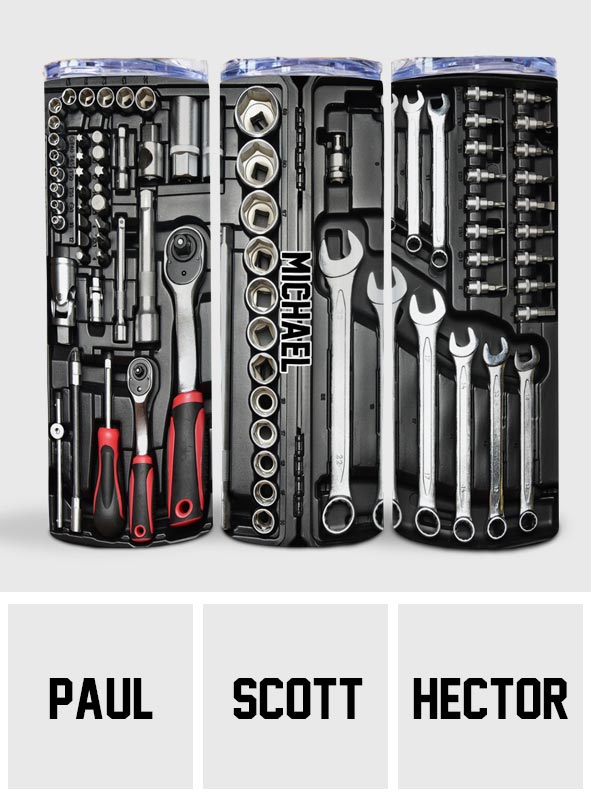 Tool Box - Personalized Father Skinny Tumbler