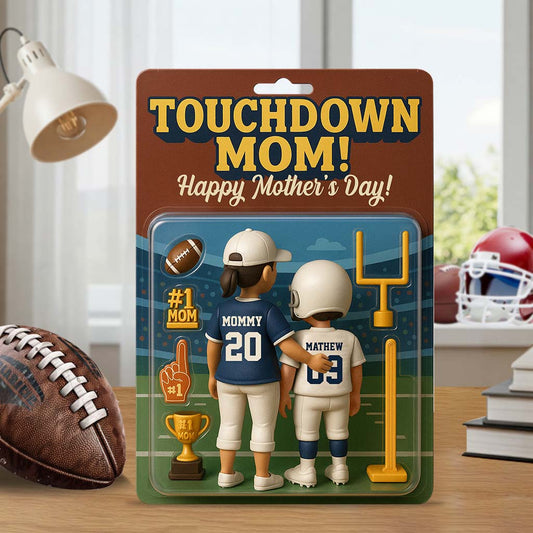 Touchdown Mom! - Personalized Football Custom Shaped Acrylic Plaque