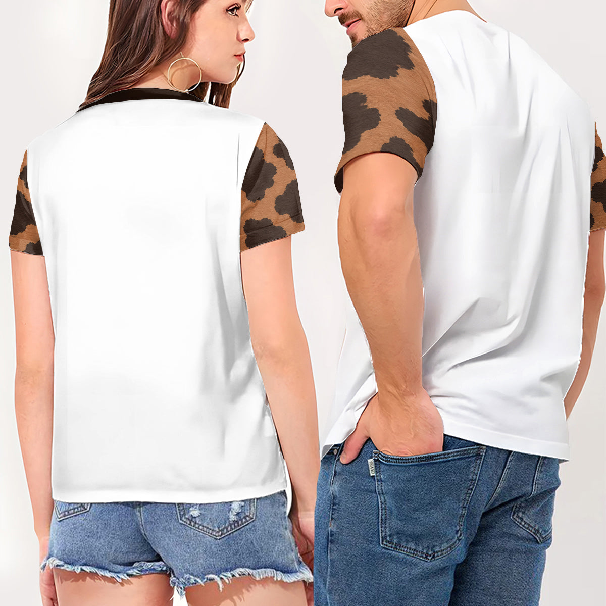 Walking By Faith Tripping Constantly - Personalized Highland Cow Fully Printed V-Neck T-Shirt
