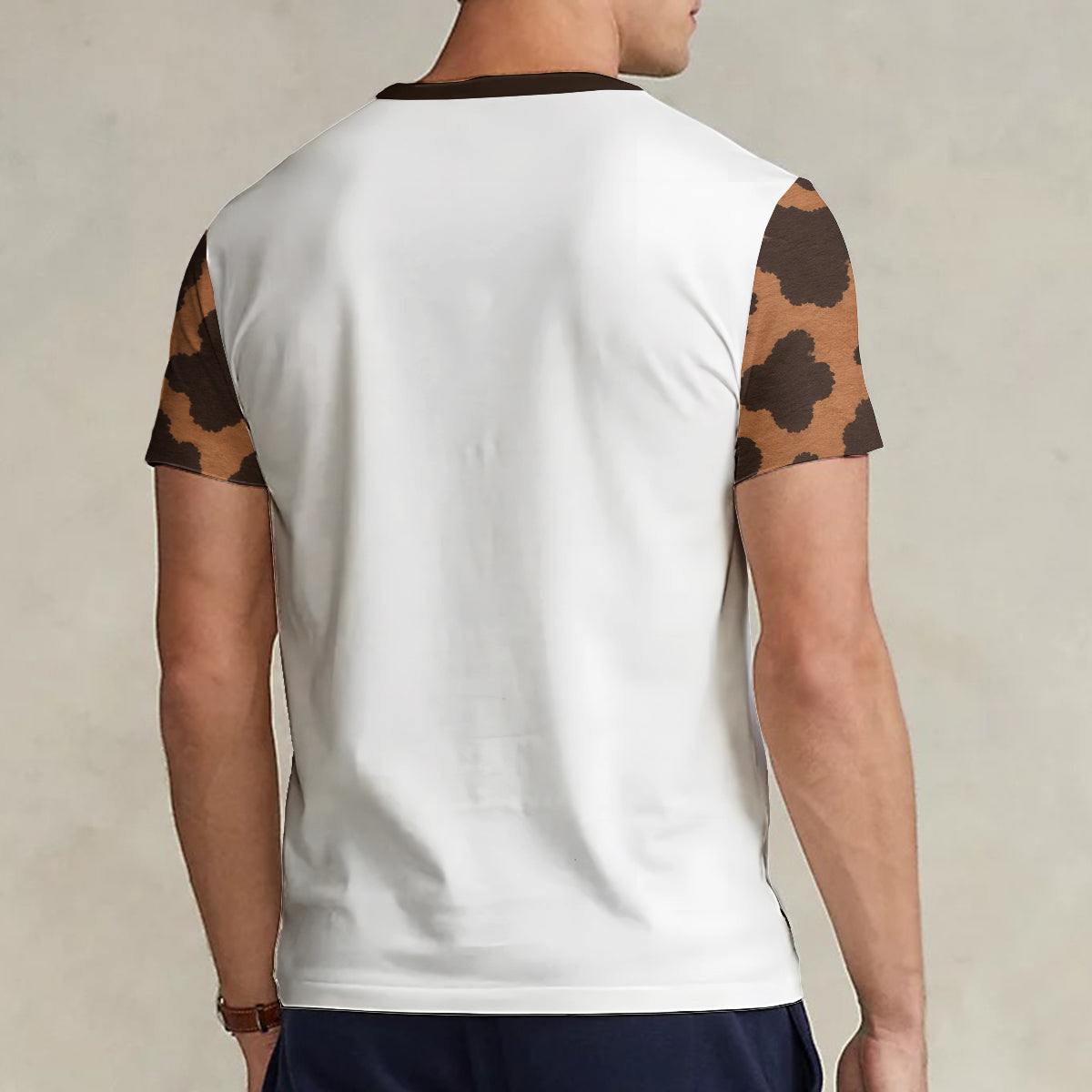 Walking By Faith Tripping Constantly - Personalized Highland Cow Fully Printed V-Neck T-Shirt