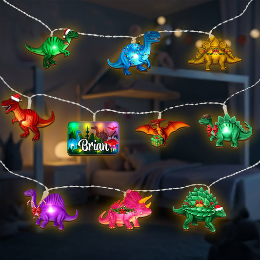 Dinosaur - Personalized Kid String Lights