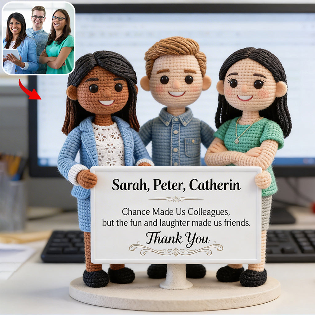 Work Besties - Personalized Colleague Custom Shaped Acrylic Plaque