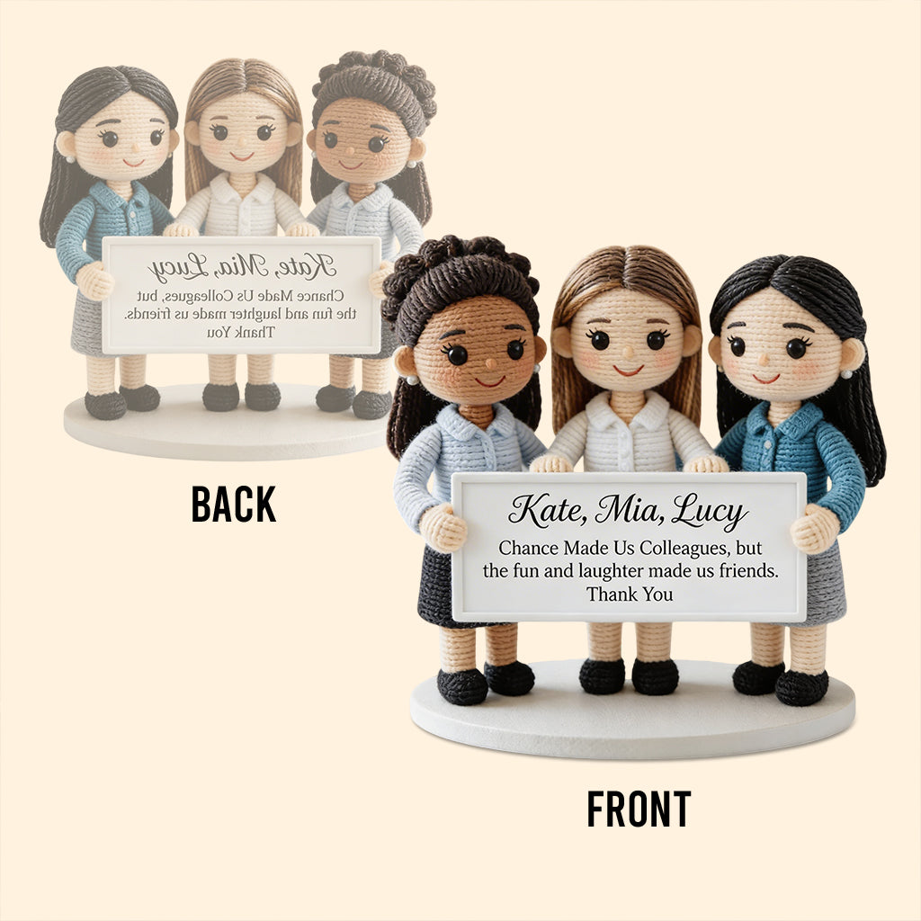 Work Besties - Personalized Colleague Custom Shaped Acrylic Plaque