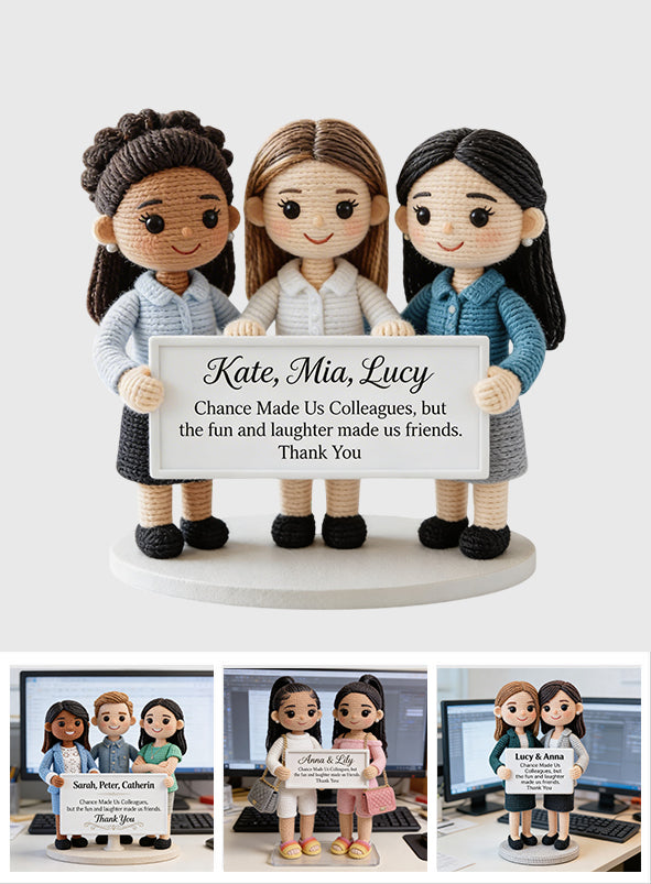 Work Besties - Personalized Colleague Custom Shaped Acrylic Plaque