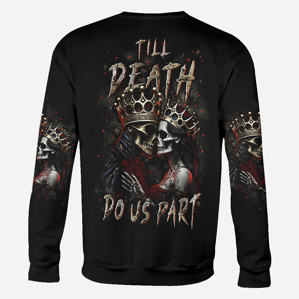 Til Death Do Us Part - Personalized Couple All Over Shirt