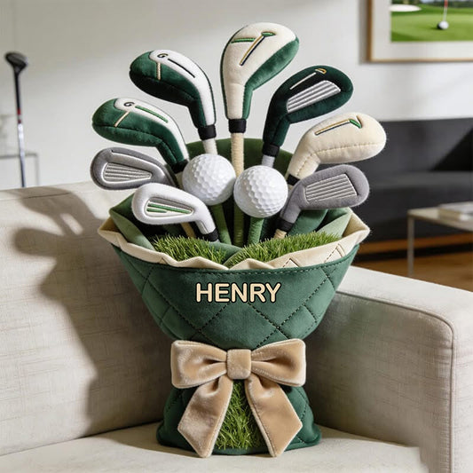 Love Golf - Personalized Golf Premium Faux Fur Pillow