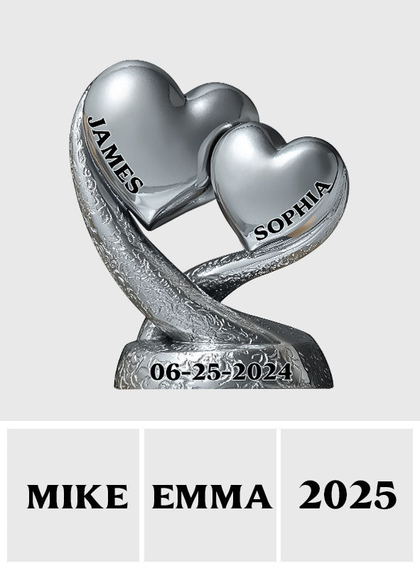 Anniversary Gifts - Personalized Couple Custom Shaped Acrylic Plaque