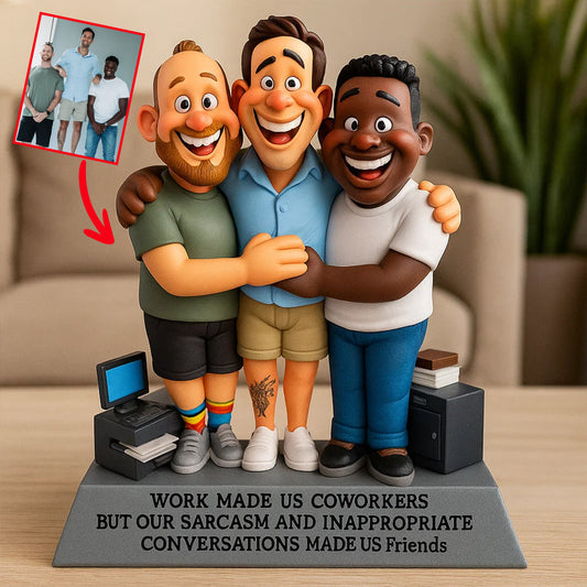 A Job Made Us Coworkers - Personalized Colleague Custom Shaped Acrylic Plaque