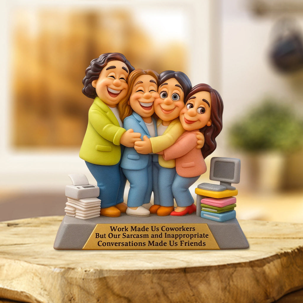 A Job Made Us Coworkers - Personalized Colleague Custom Shaped Acrylic Plaque