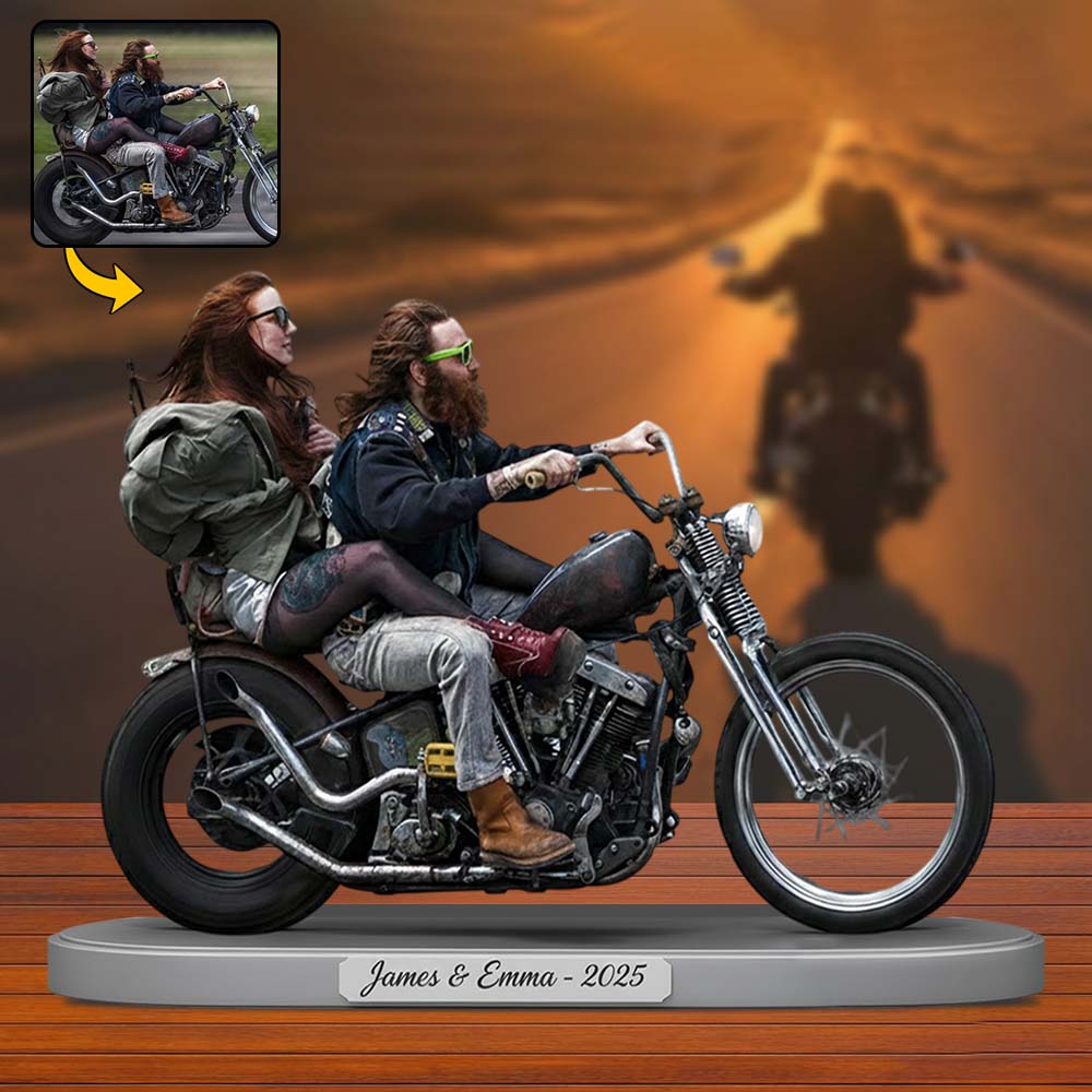 Partenaires de route pour la vie - Plaque acrylique personnalisée pour motards