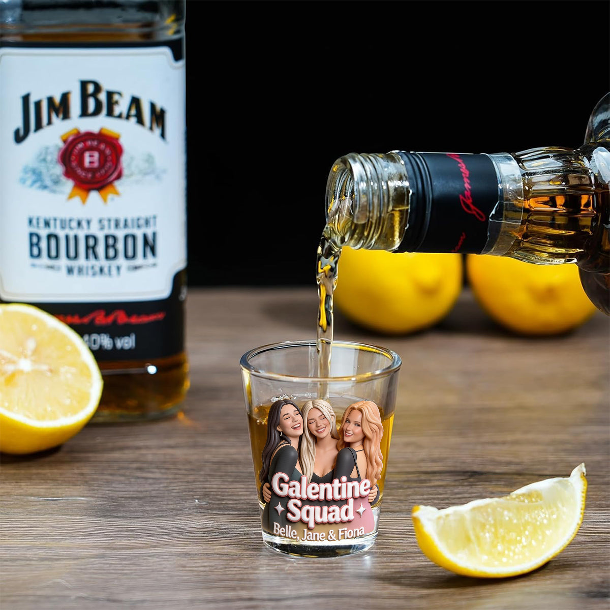 Galentine Squad - Personalized Bestie Shot Glasses Set