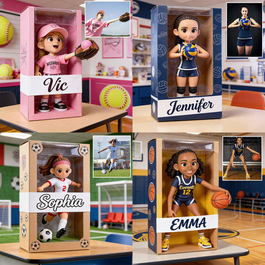 Jeder Sport - Softball, Volleyball, Fußball, Basketball,... - Personalisierte Softball Acrylplakette in Sonderform