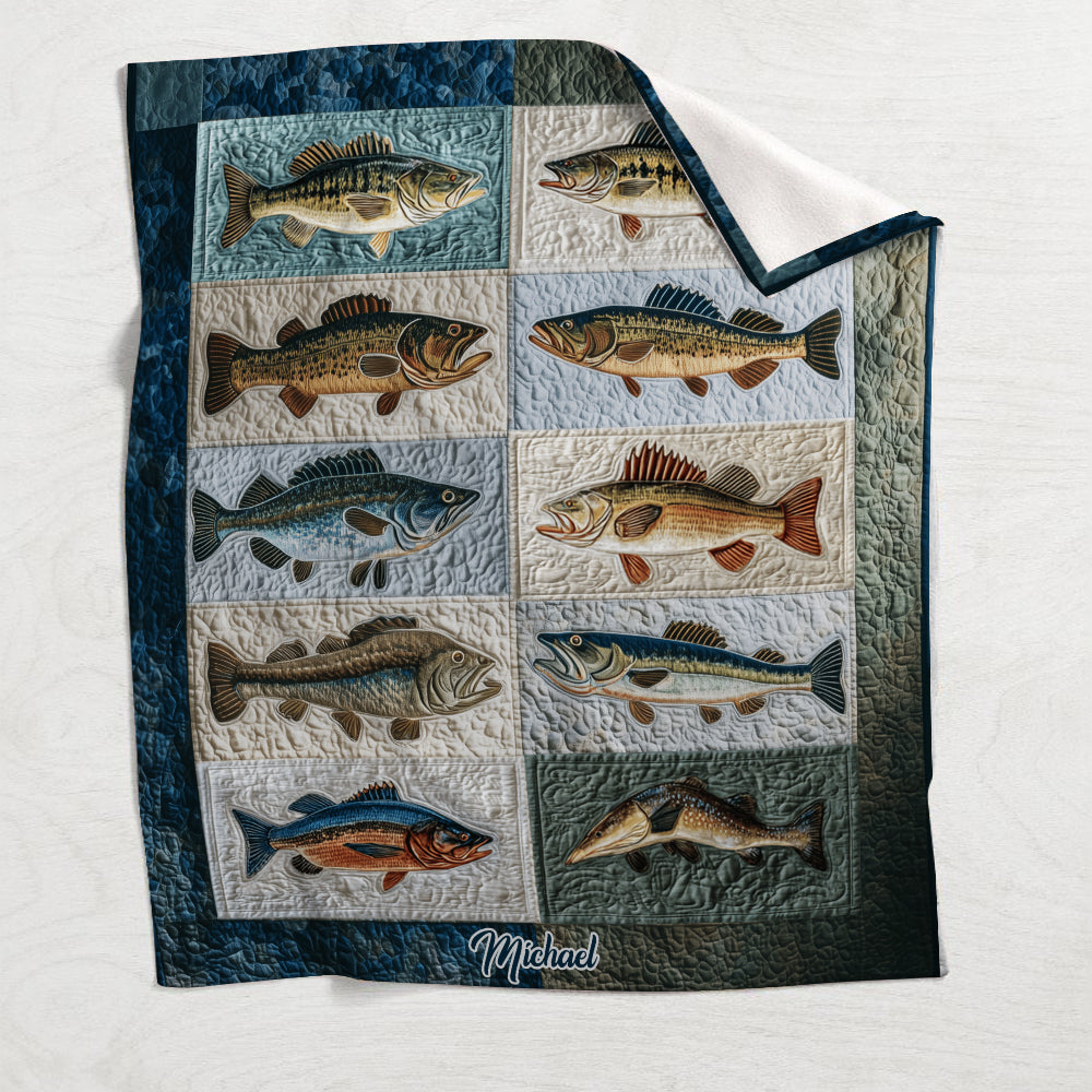 Love Fishing - Personalized Fishing Blanket